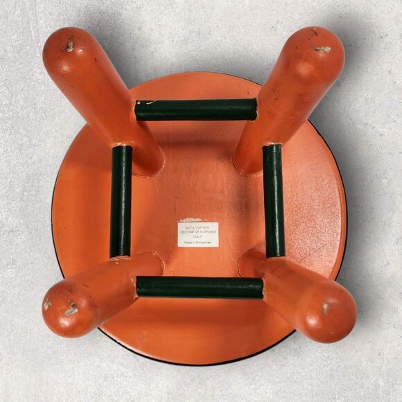 Hand Painted Halloween Ghost Stool The Country House Collection Style Cottage - Picture 6 of 11